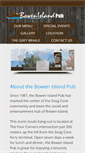 Mobile Screenshot of bowenislandpub.com