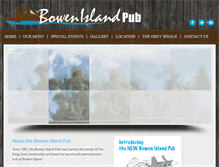 Tablet Screenshot of bowenislandpub.com
